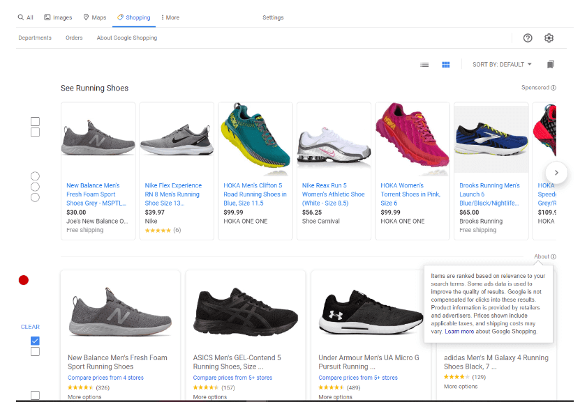 Google Shopping Listings